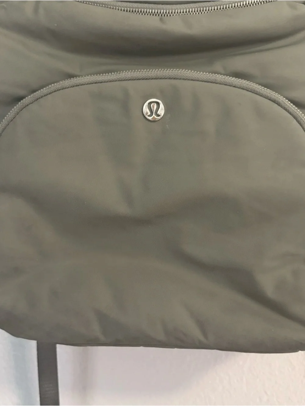lululemon athletica Olive Green Diaper Backpack with Front Zip Pocket